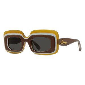NEW LOEWE SUNGLASSES UNISEX BROWN ORANGE LOEWE LW40139U 47A